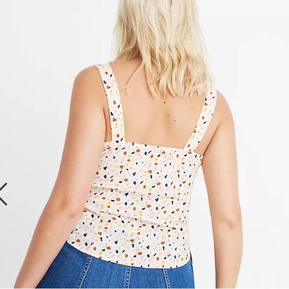 Madewell Tie-front Tank in Terrazzo - Picture 8 of 10